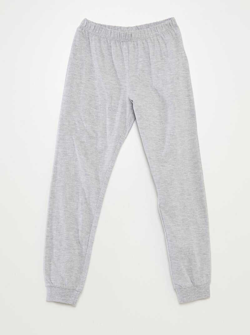 Conjunto de pijama comprido 'Naruto' t-shirt + calças - 2 peças CINZA - Kiabi