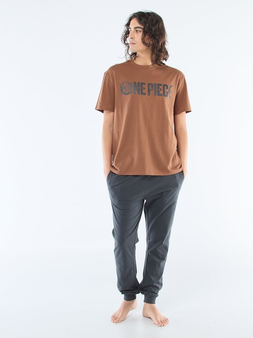 Conjunto de pijama comprido 'One piece' - 2 peças - Kiabi