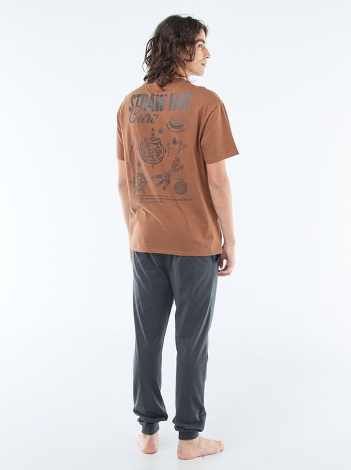 Conjunto de pijama comprido 'One piece' - 2 peças - Kiabi