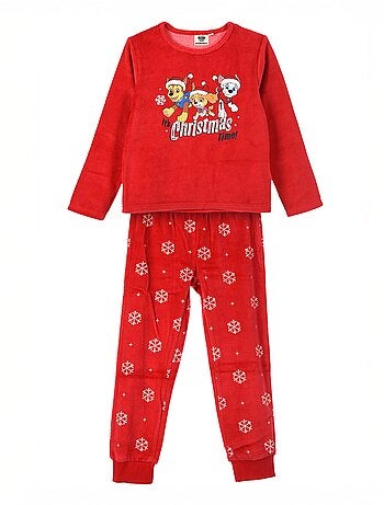 Conjunto de pijama comprido 'Patrulha Pata' em polar - 2 peças