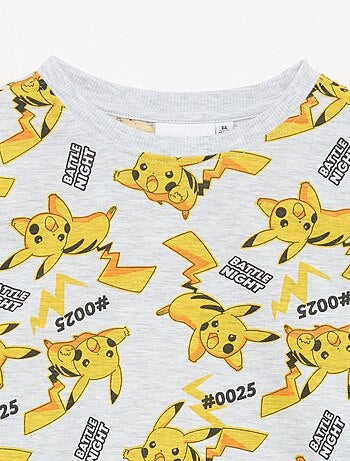 Conjunto de pijama comprido 'Pikachu' 'Pokémon' - 2 peças