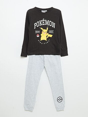 Conjunto de pijama comprido 'Pikachu' 'Pokémon' - 2 peças