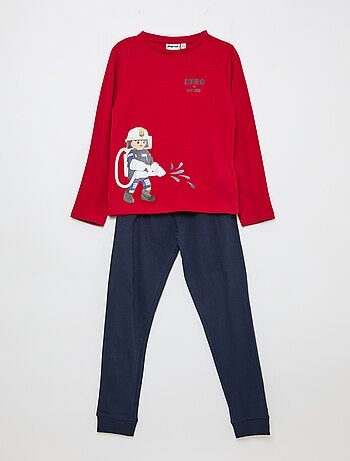 Conjunto de pijama comprido 'Playmobil' - 2 peças