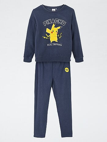 Conjunto de pijama comprido 'Pokémon' em polar - 2 peças