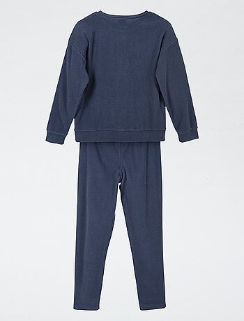Conjunto de pijama comprido 'Pokémon' em polar - 2 peças