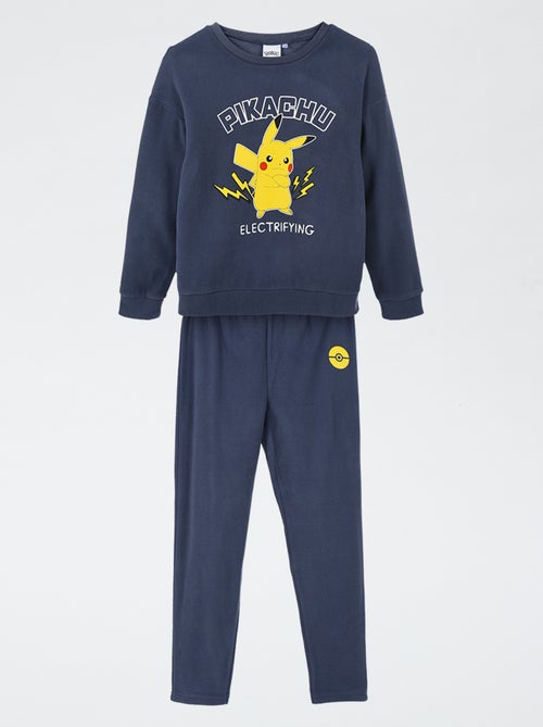 Conjunto de pijama comprido 'Pokémon' em polar - 2 peças - Kiabi