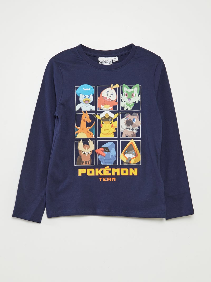 Conjunto de pijama comprido 'Pokémon' t-shirt + calças - 2 peças CINZA - Kiabi