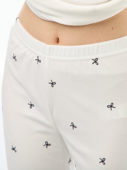 Conjunto de pijama comprido polar t-shirt + calças - 2 peças - Kiabi