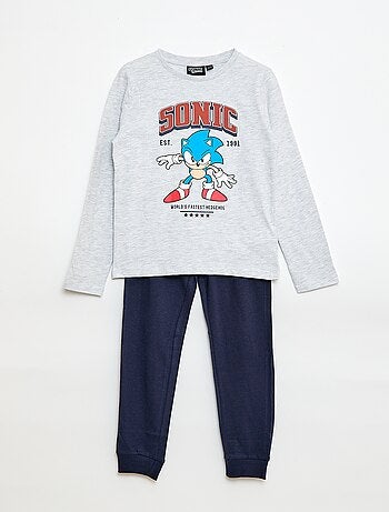 Conjunto de pijama comprido 'Sonic' - 2 peças