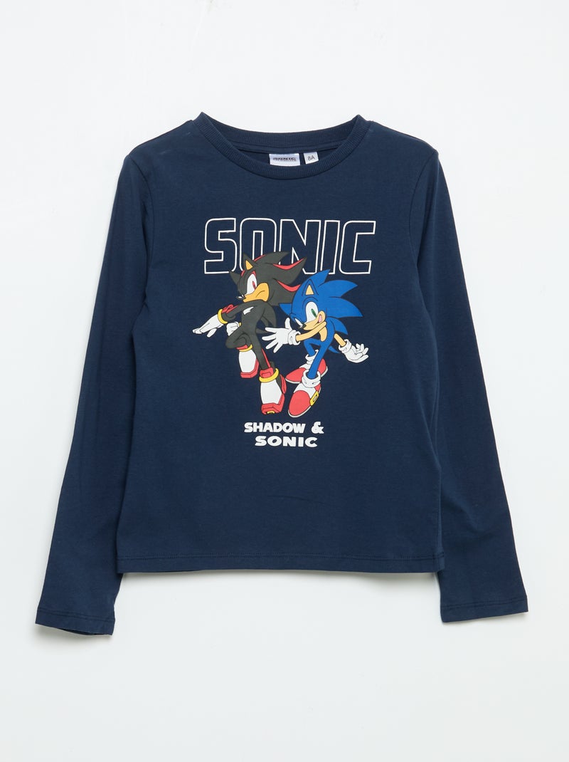 Conjunto de pijama comprido 'Sonic' - 2 peças Azul - Kiabi