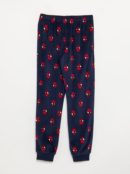 Conjunto de pijama comprido 'Spiderman' em polar - 2 peças - Kiabi
