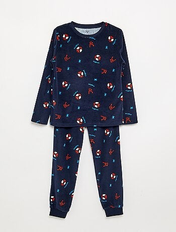 Conjunto de pijama comprido 'Spiderman' em polar - 2 peças