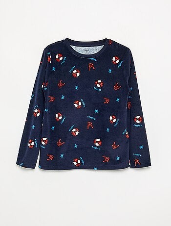 Conjunto de pijama comprido 'Spiderman' em polar - 2 peças