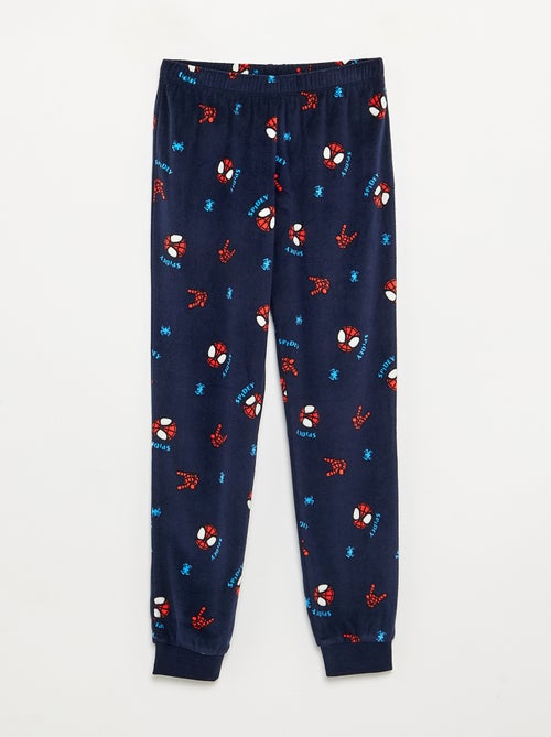 Conjunto de pijama comprido 'Spiderman' em polar - 2 peças - Kiabi