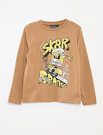 Conjunto de pijama comprido 'Sponge Bob' t-shirt + calças - 2 peças