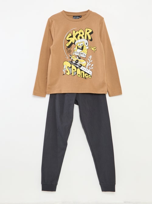 Conjunto de pijama comprido 'Sponge Bob' t-shirt + calças - 2 peças - Kiabi