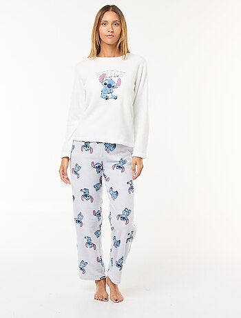 Conjunto de pijama comprido 'Tic Tac' 'Disney' em polar - 2 peças