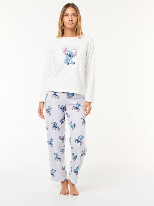 Conjunto de pijama comprido 'Stitch' 'Disney' em polar - 2 peças - Kiabi
