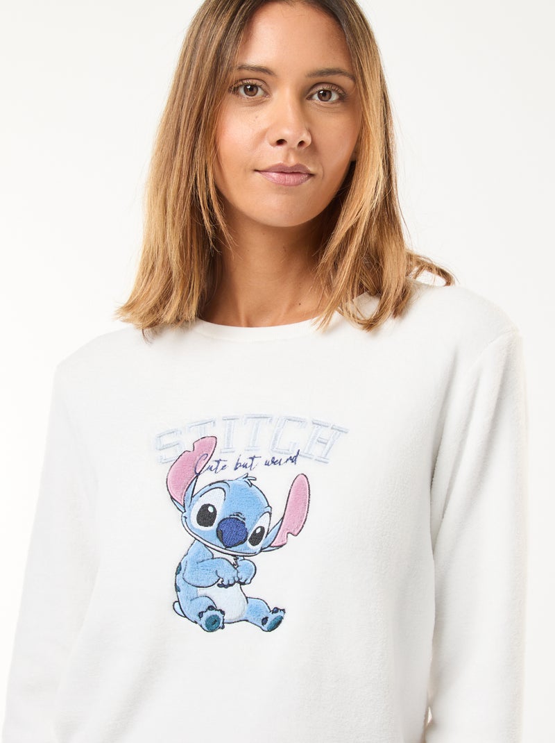 Conjunto de pijama comprido 'Stitch' 'Disney' em polar - 2 peças Azul - Kiabi
