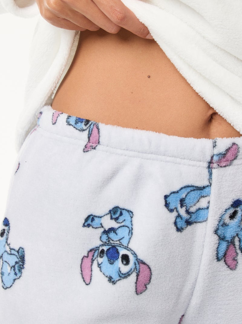 Conjunto de pijama comprido 'Stitch' 'Disney' em polar - 2 peças Azul - Kiabi