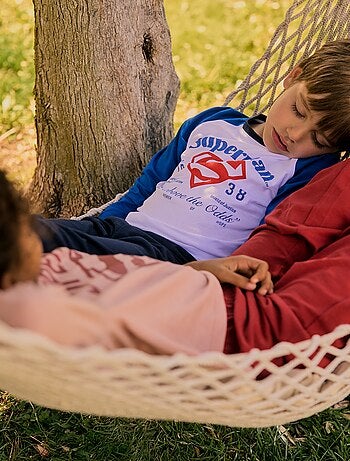 Conjunto de pijama comprido 'Super-Homem' da 'DC Comics' - 2 peças