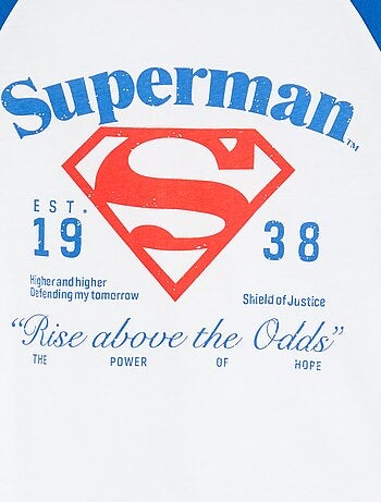 Conjunto de pijama comprido 'Super-Homem' da 'DC Comics' - 2 peças
