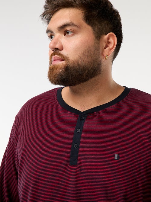 Conjunto de pijama comprido t-shirt + calças - 2 peças - Kiabi