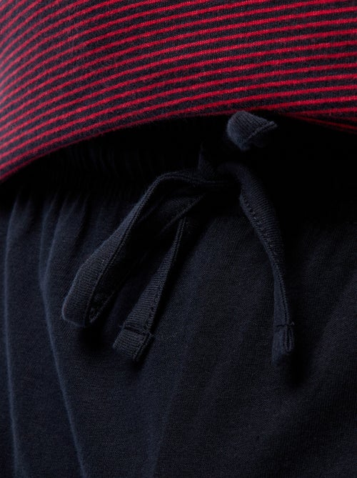 Conjunto de pijama comprido t-shirt + calças - 2 peças - Kiabi