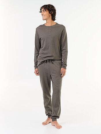 Conjunto de pijama comprido t-shirt + calças - 2 peças