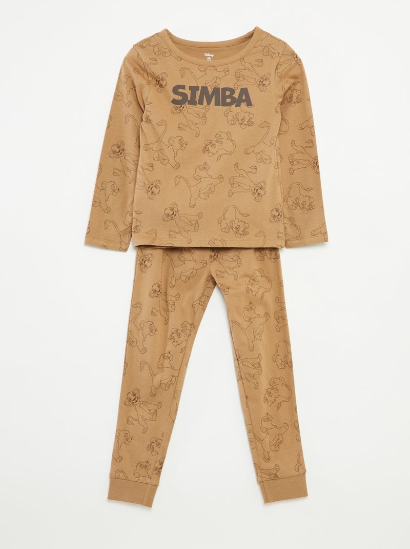 Conjunto de pijama comprido t-shirt + calças 'Disney' - 2 peças Bege - Kiabi