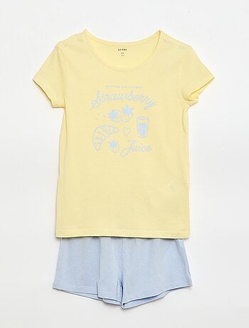 Conjunto de pijama curto - 2 peças