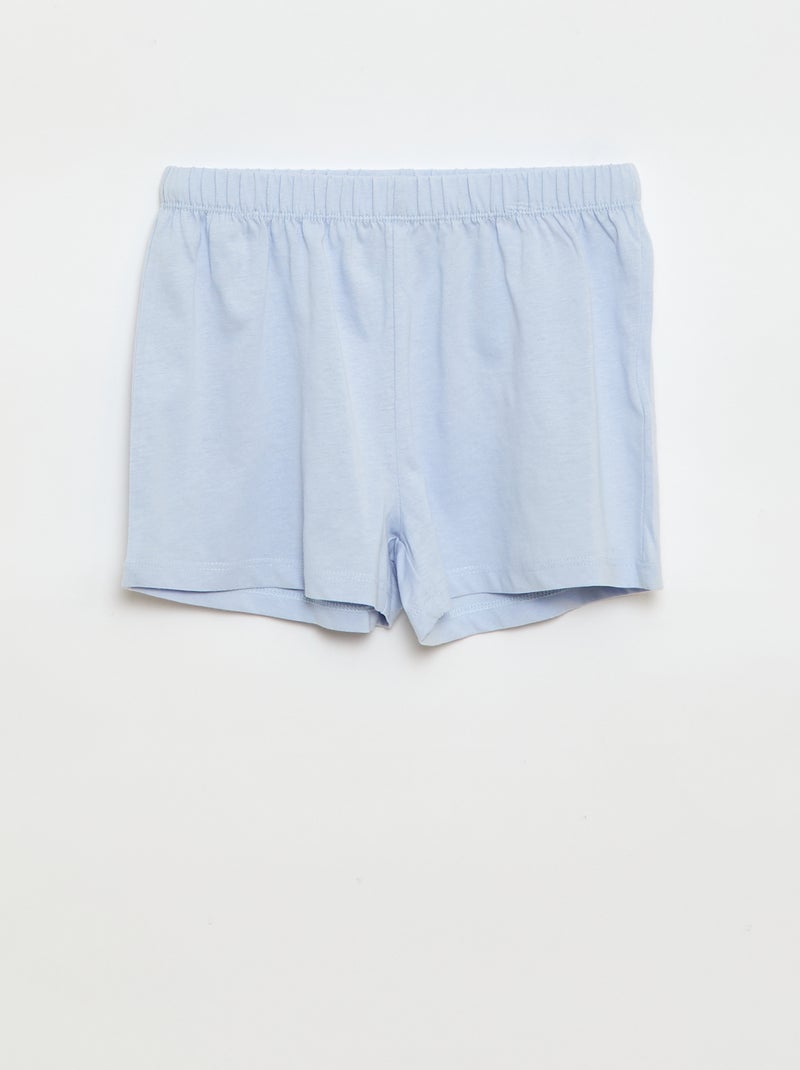 Conjunto de pijama curto - 2 peças Amarelo - Kiabi
