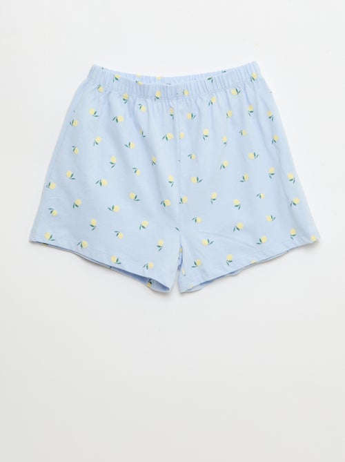 Conjunto de pijama curto - 2 peças - Kiabi