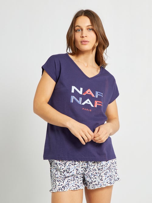 Conjunto de pijama curto - 2 peças - Kiabi