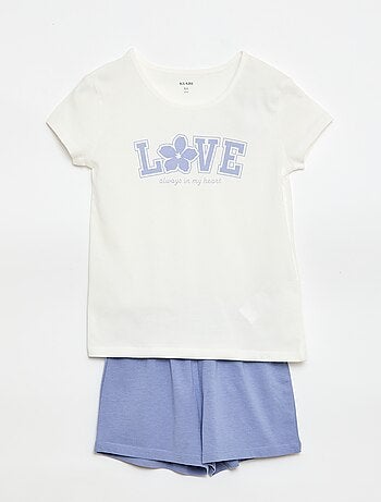 Conjunto de pijama curto - 2 peças