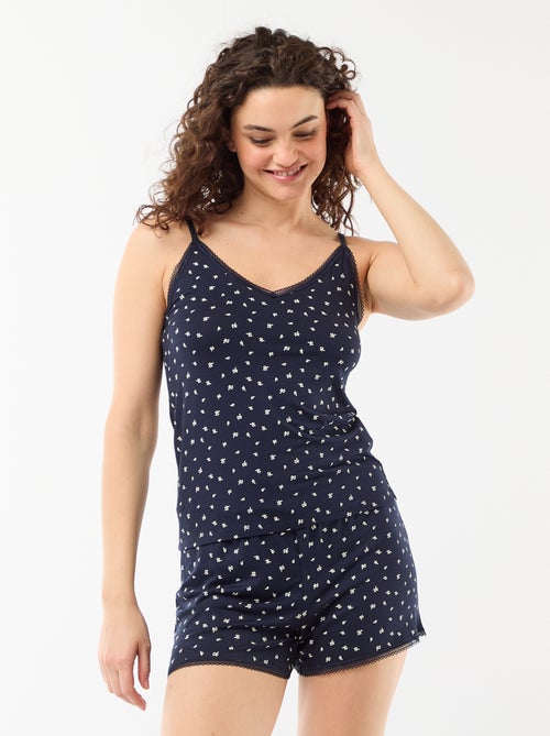 Conjunto de pijama curto - 2 peças - Kiabi