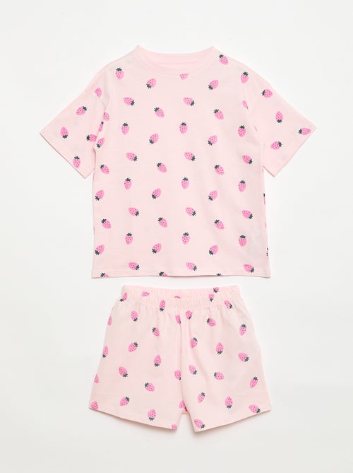 Conjunto de pijama curto - 2 peças - Kiabi
