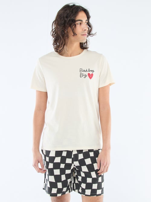 Conjunto de pijama curto 'Agathe Sorlet x Kiabi' - Dia dos Namorados - Kiabi