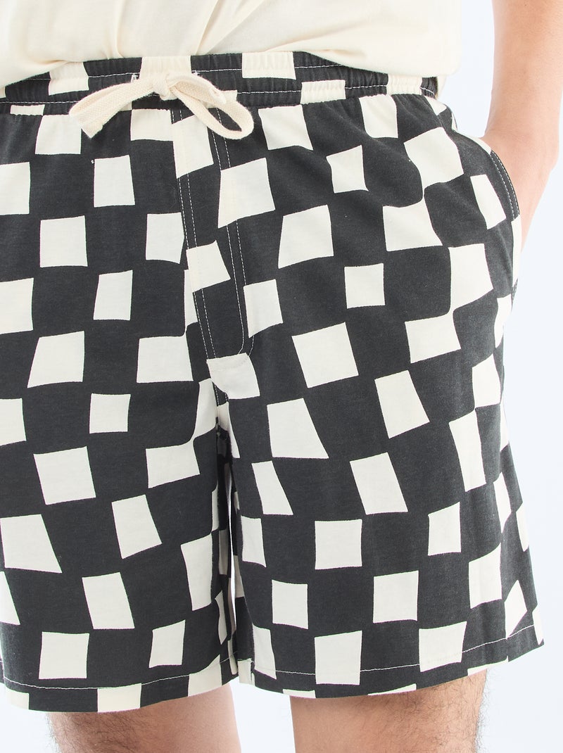 Conjunto de pijama curto 'Agathe Sorlet x Kiabi' - Dia dos Namorados Branco - Kiabi