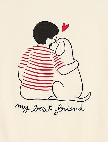 Conjunto de pijama curto 'Agathe Sorlet x Kiabi' - Dia dos Namorados