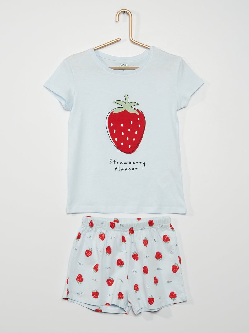 Conjunto de pijama curto AZUL - Kiabi