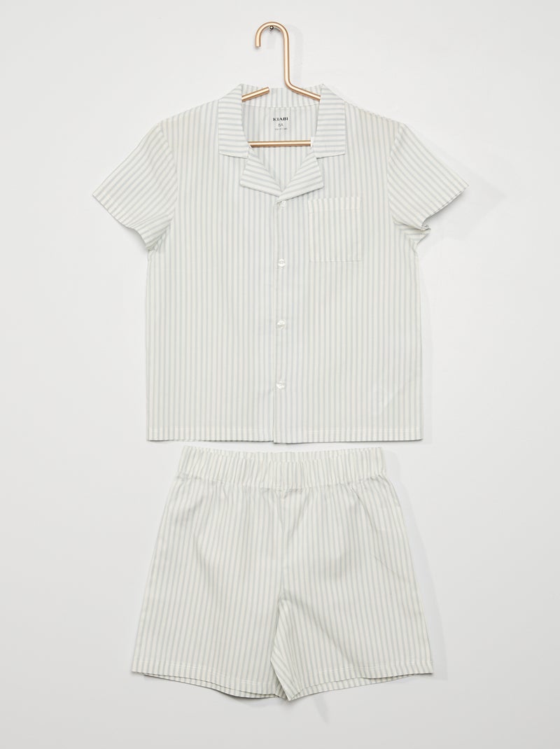 Conjunto de pijama curto AZUL - Kiabi