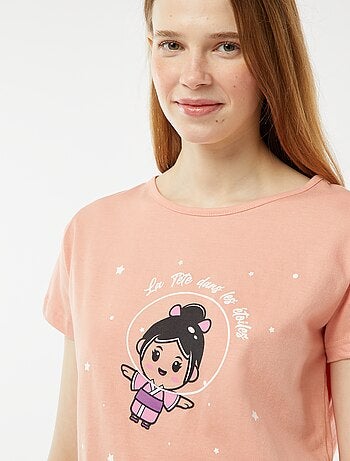 Conjunto de pijama curto + calções - 2 peças