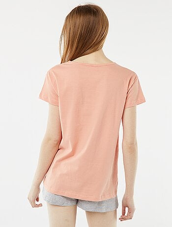 Conjunto de pijama curto + calções - 2 peças