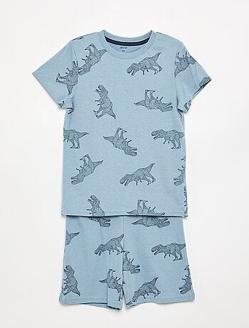Conjunto de pijama curto, calções + t-shirt - 2 peças