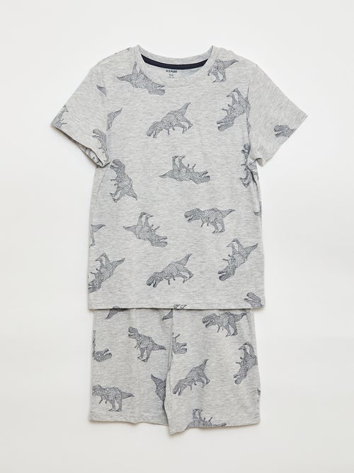 Conjunto de pijama curto, calções + t-shirt - 2 peças - Kiabi
