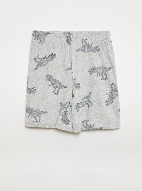 Conjunto de pijama curto, calções + t-shirt - 2 peças - Kiabi