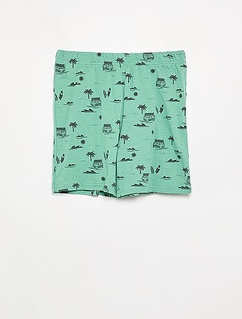 Conjunto de pijama curto, calções + t-shirt - 2 peças