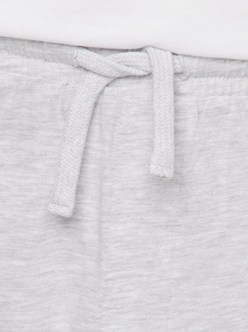 Conjunto de pijama curto com calções + t-shirt 'Mínimos' -  2 peças - Kiabi