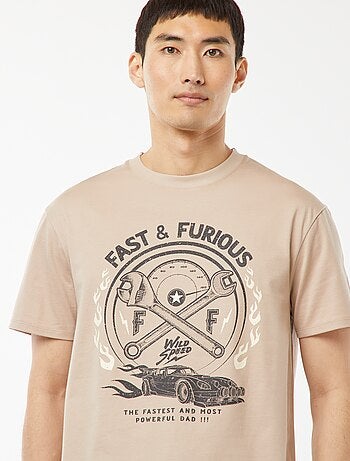 Conjunto de pijama curto com calções + t-shirt 'Velocidade Furiosa' - 2 peças